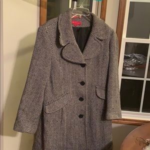 Anne Klein 3/4 tweed coat size 16